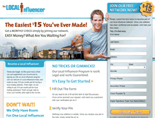 Tablet Screenshot of localinfluencer.com